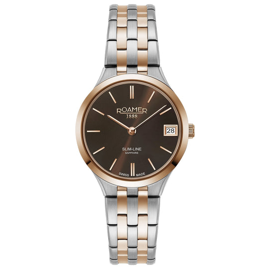 Roamer Ladies Two Tone Slim-Line Classic Watch 512857 49 65 20
