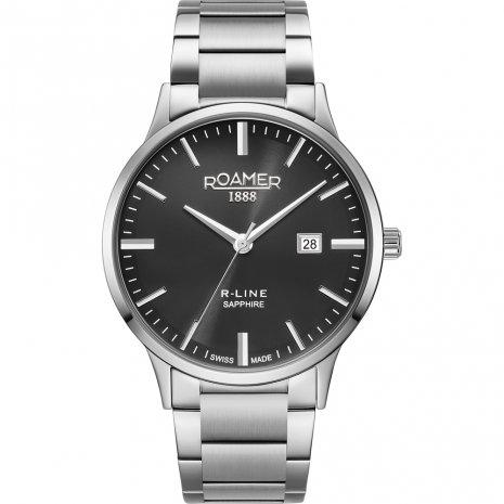Analogue Watch - Roamer Men's Black R-Line Classic Watch 718833 41 55 70