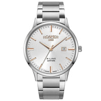Analogue Watch - Roamer Men's Silver R-Line Classic Roamer Watch 718833 41 15 70
