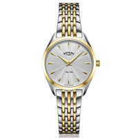 Analogue Watch - Rotary Ultra Slim Ladies White Watch LB08011/02