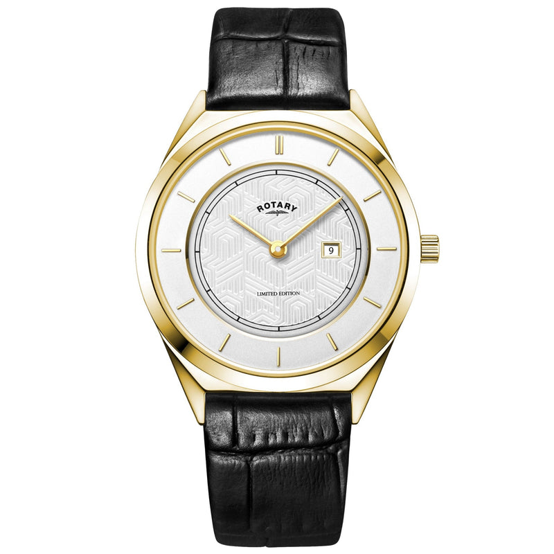 Analogue Watch - Rotary Ultra Slim Men's Black Watch GS08007/02