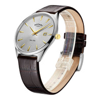 Analogue Watch - Rotary Ultra Slim Men's Silver Watch GS08010/02