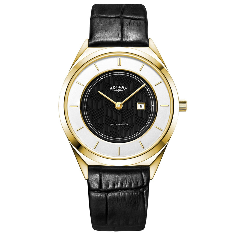 Analogue Watch - Rotary Ultra Slim Men's White Watch GS08007/04