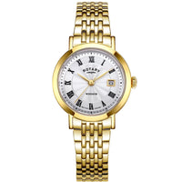 Analogue Watch - Rotary Windsor Ladies Gold Watch LB05423/01