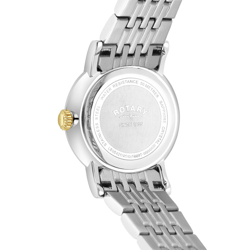 Analogue Watch - Rotary Windsor Ladies Silver Watch LB05421/41/D