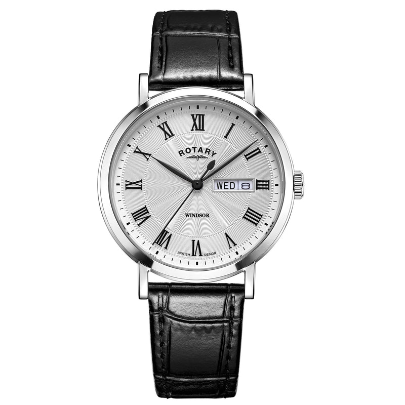 Analogue Watch - Rotary Windsor Men's Silver Watch GS05420/01