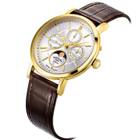 Analogue Watch - Rotary Windsor Moon-Phase  Men's Brown Watch GS05428/06