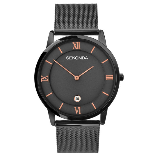Sekonda 1187 Men's Gunmetal Mesh Watch