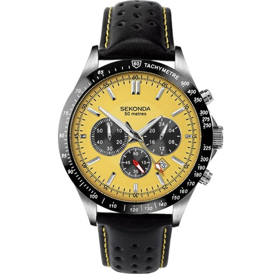 Sekonda 1395 Velocity Men's Yellow Watch