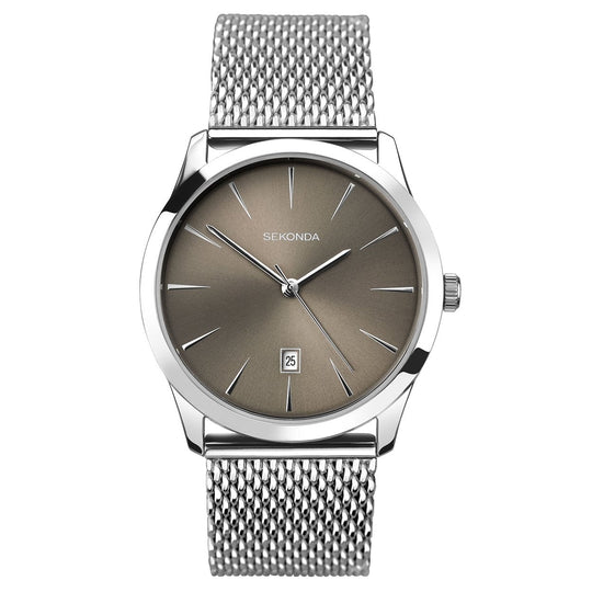 Sekonda 1587 Men's Grey Mesh Watch