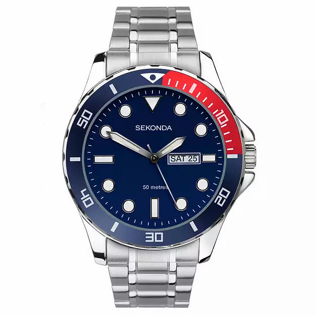 Analogue Watch - Sekonda 1607 Men's Blue Watch