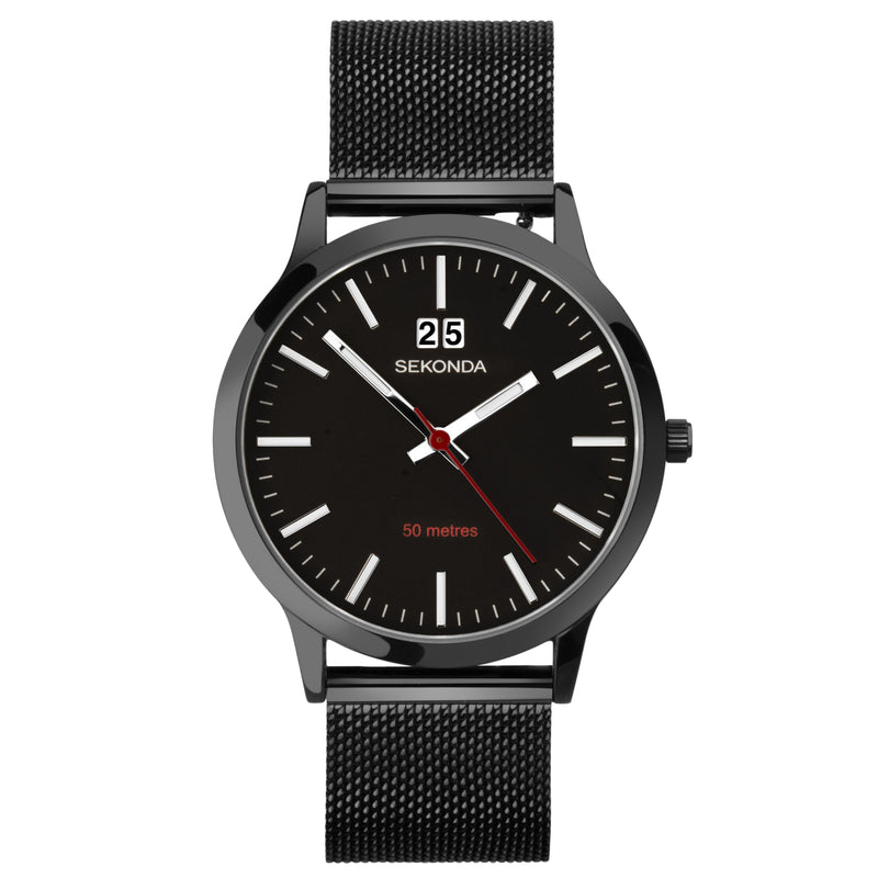 Analogue Watch - Sekonda 1942 Men's Black Watch