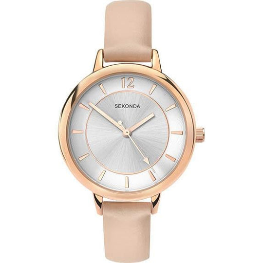 Sekonda 2137 Ladies Beige PU Leather Watch