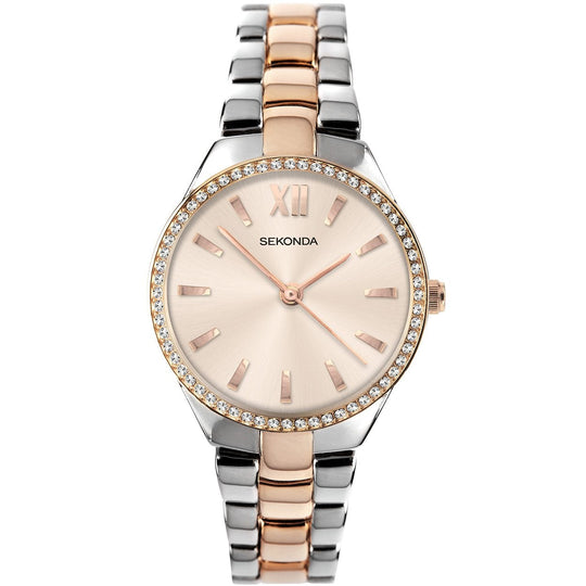 Sekonda 2956 Ladies Rose Gold & Silver Watch