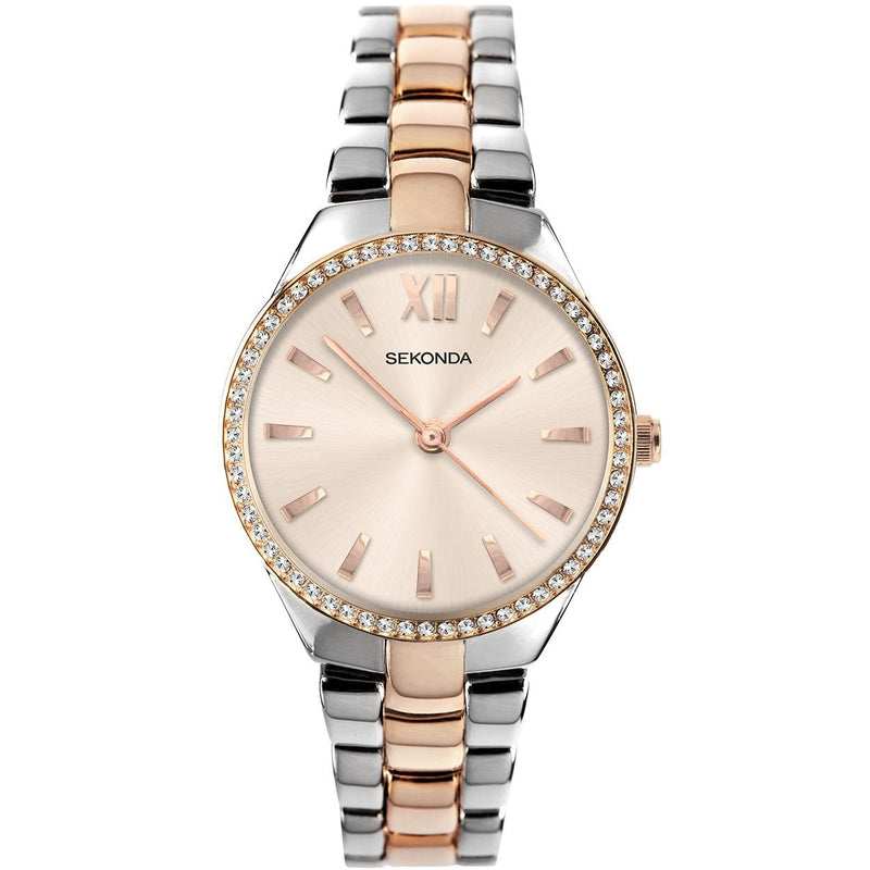 Analogue Watch - Sekonda 2956 Ladies Rose Gold & Silver Watch