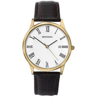Analogue Watch - Sekonda 3676 Men's Brown Watch