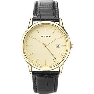 Analogue Watch - Sekonda 3697 Men's Black Watch