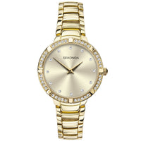 Analogue Watch - Sekonda 40034 Ladies Gold Alloy Watch