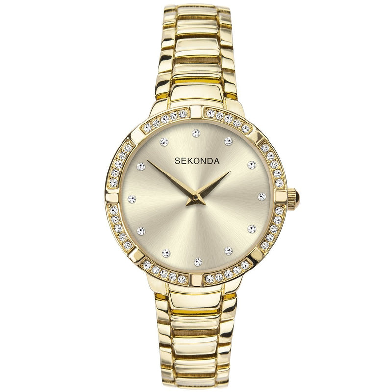 Analogue Watch - Sekonda 40034 Ladies Gold Alloy Watch