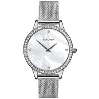 Analogue Watch - Sekonda 40035 Ladies White MOP Watch