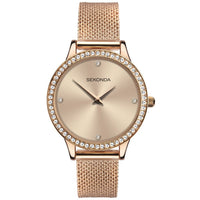 Analogue Watch - Sekonda 40036 Ladies Rose Gold Watch
