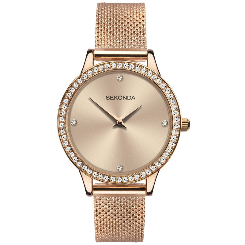Analogue Watch - Sekonda 40036 Ladies Rose Gold Watch