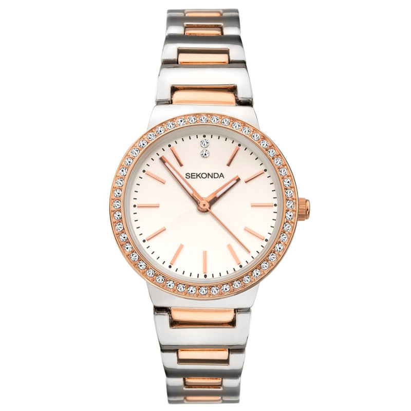 Analogue Watch - Sekonda 40078 Ladies Rose Gold Watch
