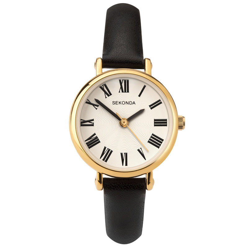 Analogue Watch - Sekonda 40085 Ladies Black Watch