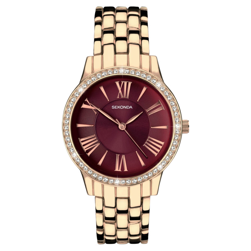 Analogue Watch - Sekonda 40290 Charlotte Ladies Rose Gold Watch