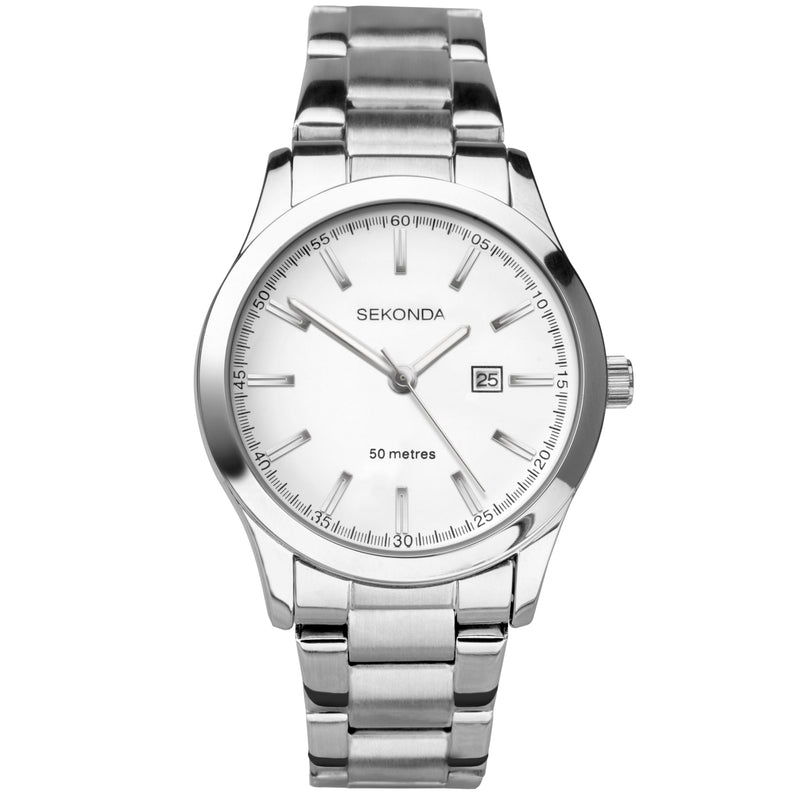 Analogue Watch - Sekonda 40363 Men's White Watch