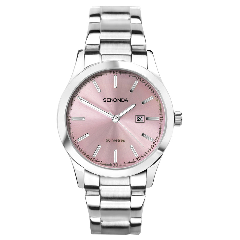 Analogue Watch - Sekonda 40398 Ladies Pink Watch