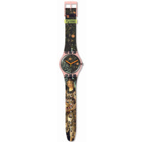 Analogue Watch - Swatch Allegoria Della Primavera By Botticelli Men's Swatch Green Watch SUOZ357