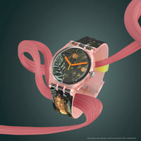Analogue Watch - Swatch Allegoria Della Primavera By Botticelli Men's Swatch Green Watch SUOZ357
