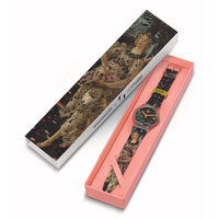 Analogue Watch - Swatch Allegoria Della Primavera By Botticelli Men's Swatch Green Watch SUOZ357