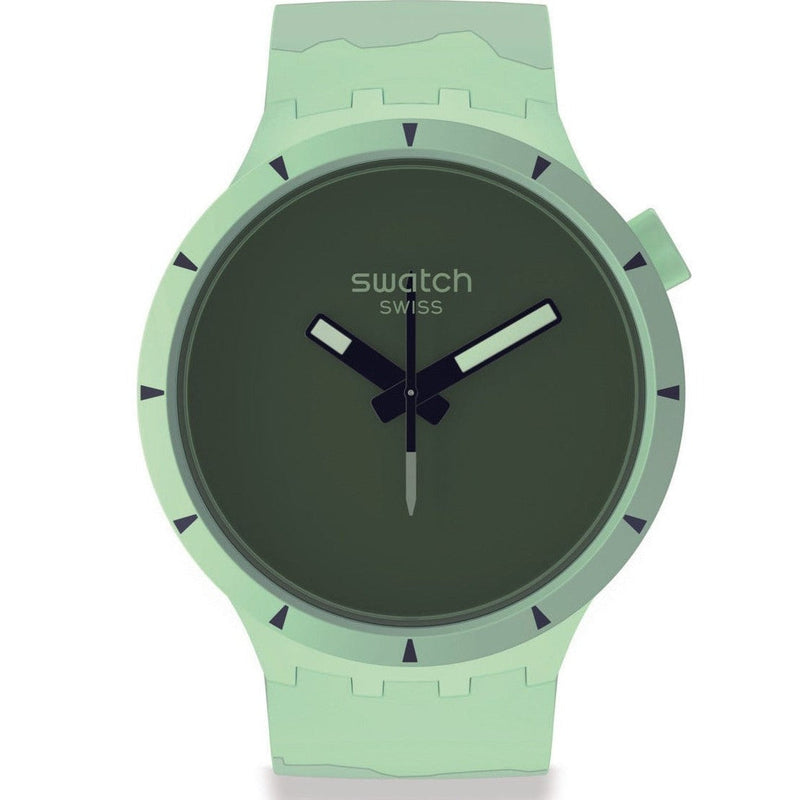 Analogue Watch - Swatch Big Bold Bioceramic Forest Ladies Watch SB03G100