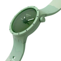 Analogue Watch - Swatch Big Bold Bioceramic Forest Ladies Watch SB03G100