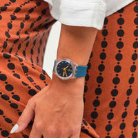 Analogue Watch - Swatch Blue Away Core Collection Unisex Blue Watch GE721