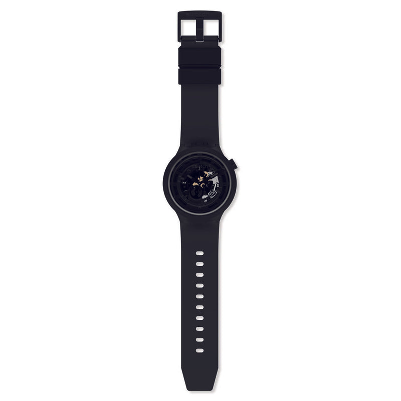Analogue Watch - Swatch C-Black Core Collection Big Bold Men's Black Watch SB03B100