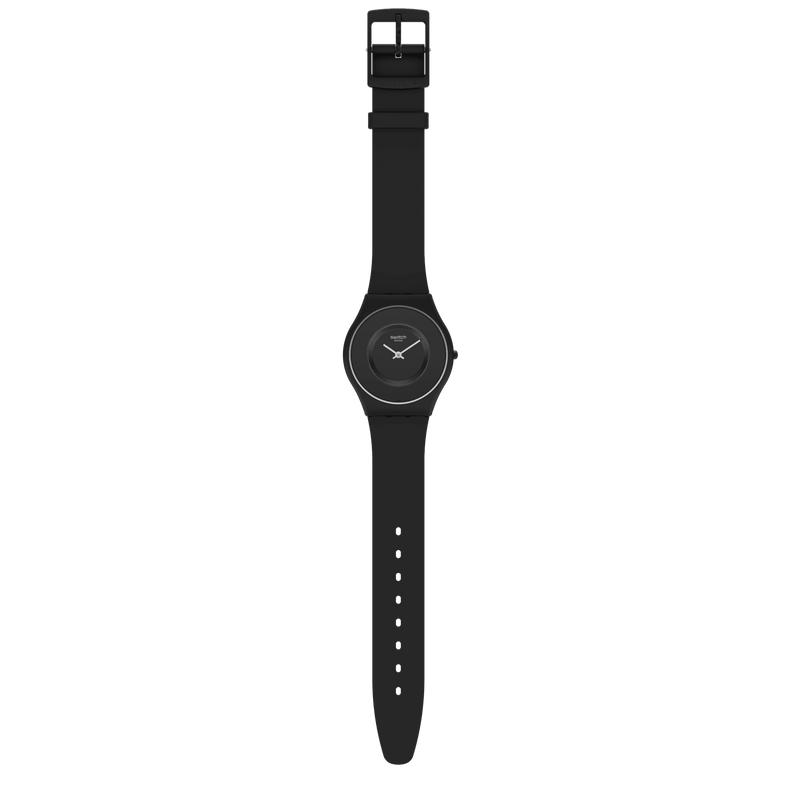 Analogue Watch - Swatch Caricia Negra Bioceramic Skin Unisex Black Watch SS09B100