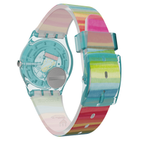 Analogue Watch - Swatch Color The Sky Core Collection Women's Red Watch GS124
