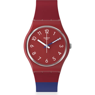 Analogue Watch - Swatch Colore Blocco New Season Women's Red Watch SO28R112