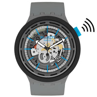 Analogue Watch - Swatch Easytippay! Unisex Grey Watch SO27M104-5300