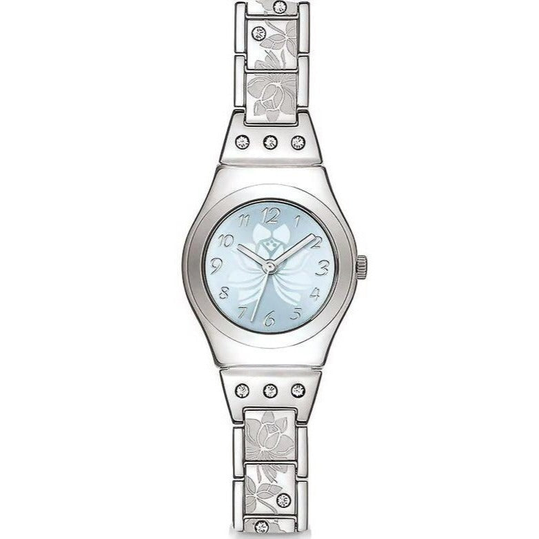 Analogue Watch - Swatch Flower Box Ladies Silver Watch YSS222G
