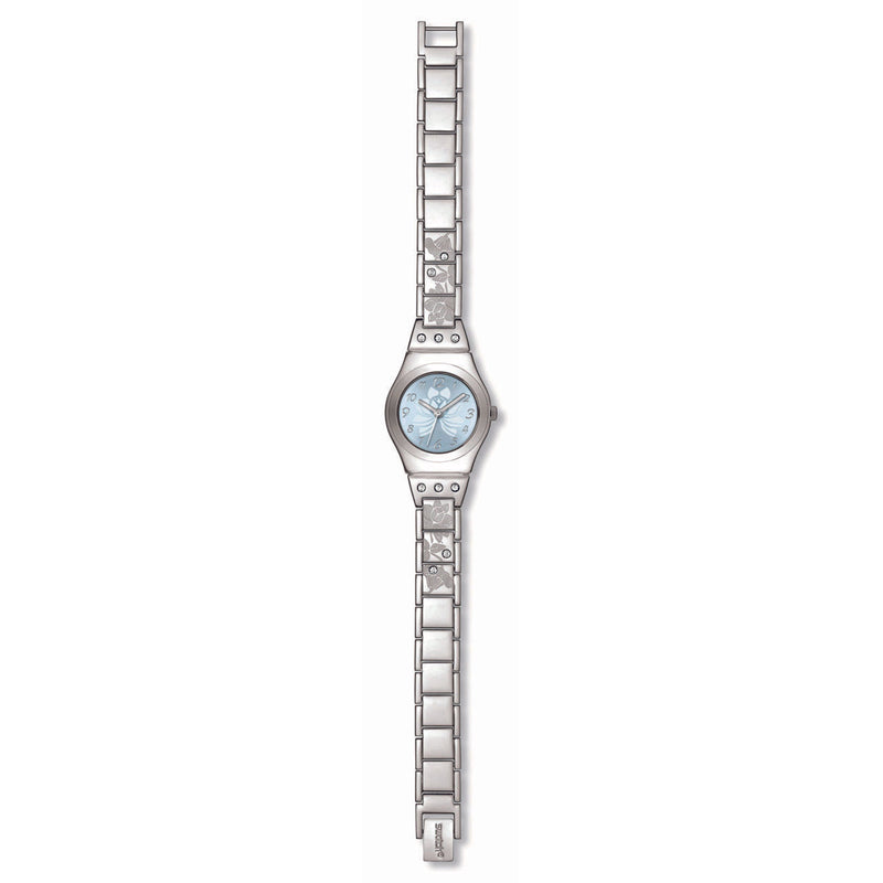 Analogue Watch - Swatch Flower Box Ladies Silver Watch YSS222G