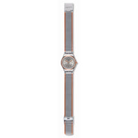 Analogue Watch - Swatch Full Silver Jacket Ladies Watch Silver/Rose Gold YSS327M