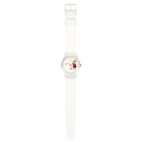Analogue Watch - Swatch How Majestic Ladies White Watch GZ711