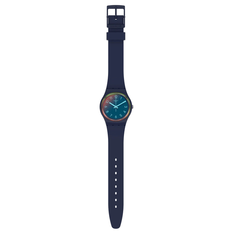 Analogue Watch - Swatch La Night Blue Men's Watch GN274