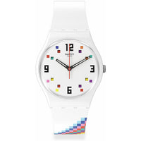 Analogue Watch - Swatch Merry-Go-Round Squares Unisex Watch SO28W700