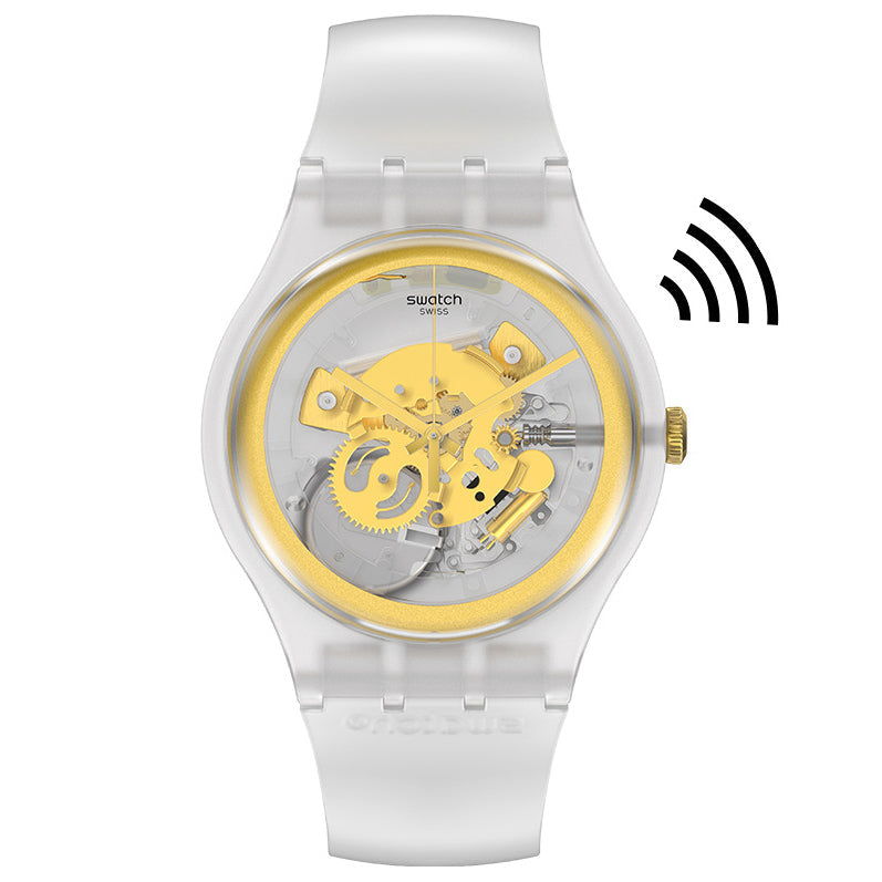 Analogue Watch - Swatch My Time Men's Transparent Watch SVIZ102-5300