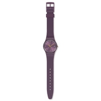 Analogue Watch - Swatch Pearlypurple Core Collection Women's Purple Watch GV403
